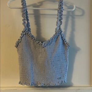 Hollister Blue Smocked Crop Camisole